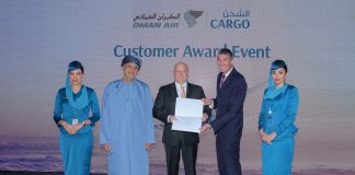 Oman Air Cargo Awards Jettainer for "Best Service"
