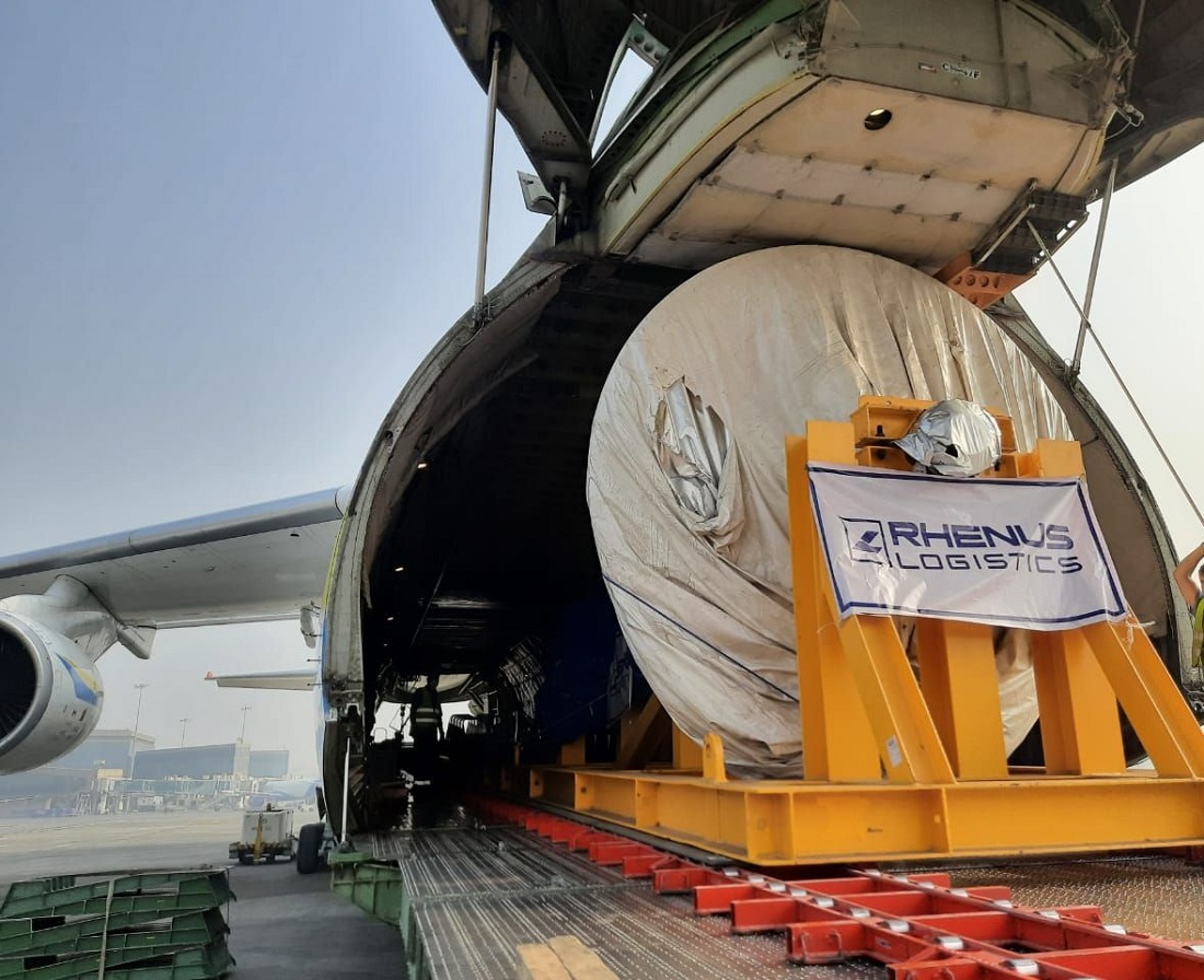 Antonov Airlines Safely Transports Rotor from Ghana to India