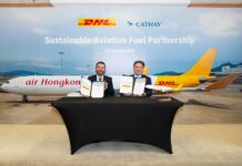DHL Express Cathay Group Sustainable Aviation Fuel Green Air Cargo Asia