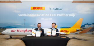 DHL Express Cathay Group Sustainable Aviation Fuel Green Air Cargo Asia