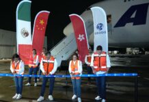 GEODIS Celebrates 500th Freighter Flight from Asia to Mexico GEODIS 500th Freighter Flight Asia Mexico