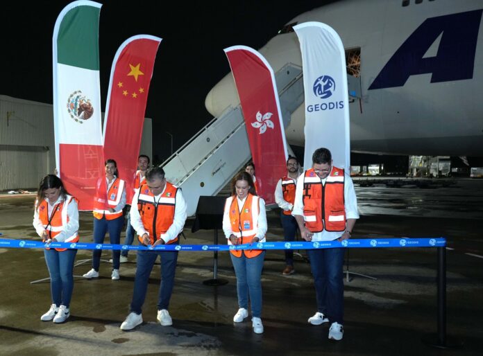 GEODIS 500th Freighter Flight Asia Mexico