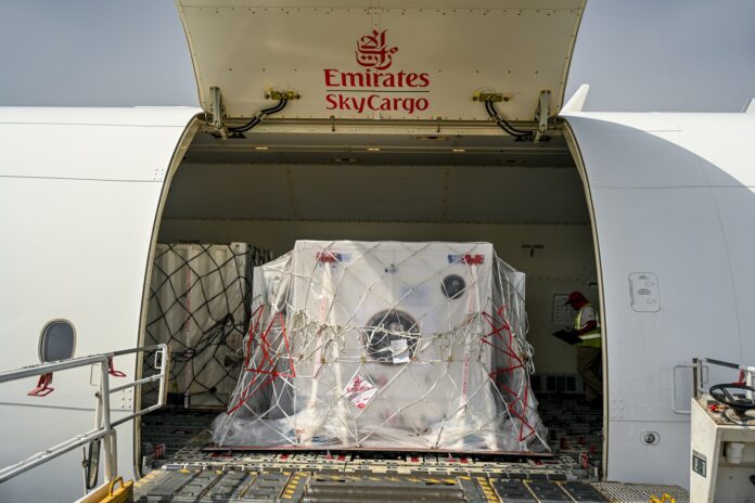 Emirates SkyCargo Transports Arab Satellite 813 Launch Site